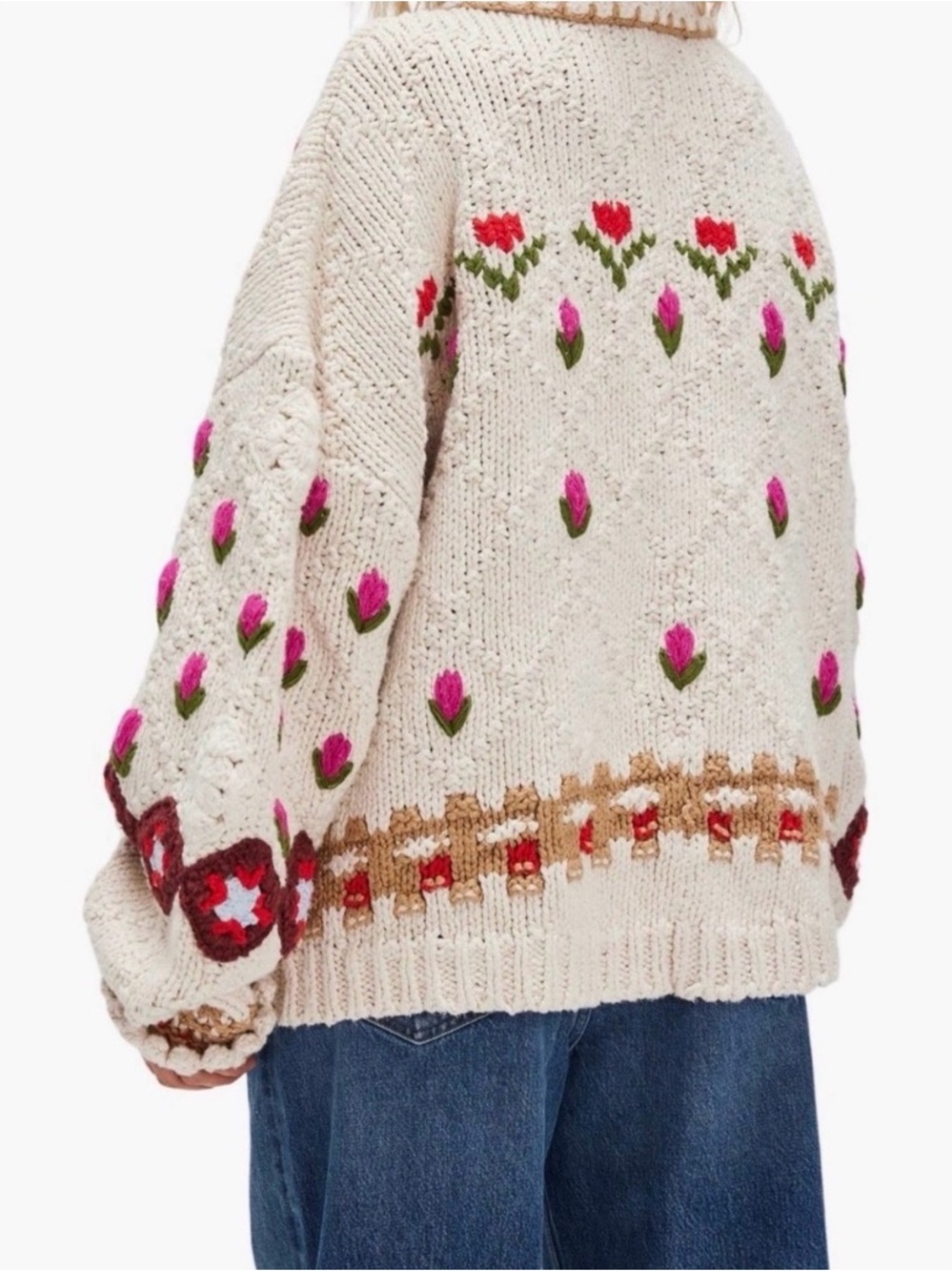 Free People Rosebud Oversize Cardigan - Picture 2 of 4
